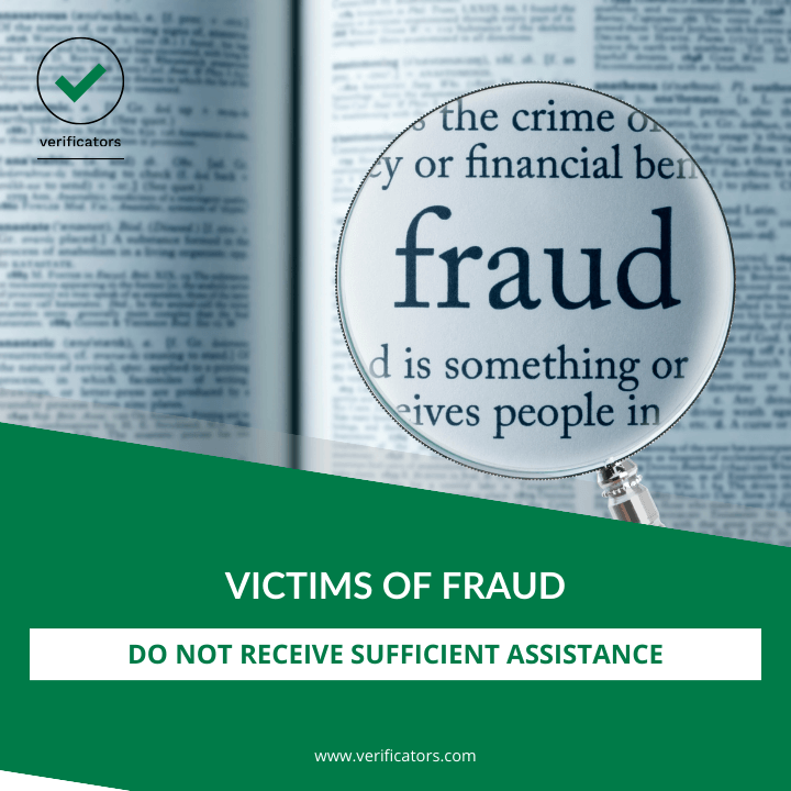 Victims of fraud do not receive sufficient assistance
