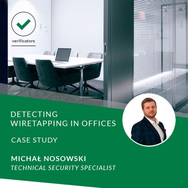 Detecting wiretapping in offices - case study
