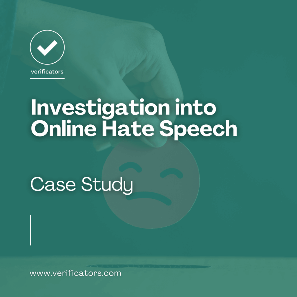 Investigation into Online Hate Speech
