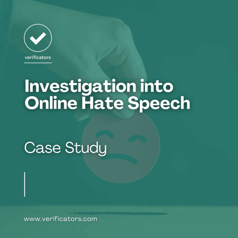 Investigation into Online Hate Speech